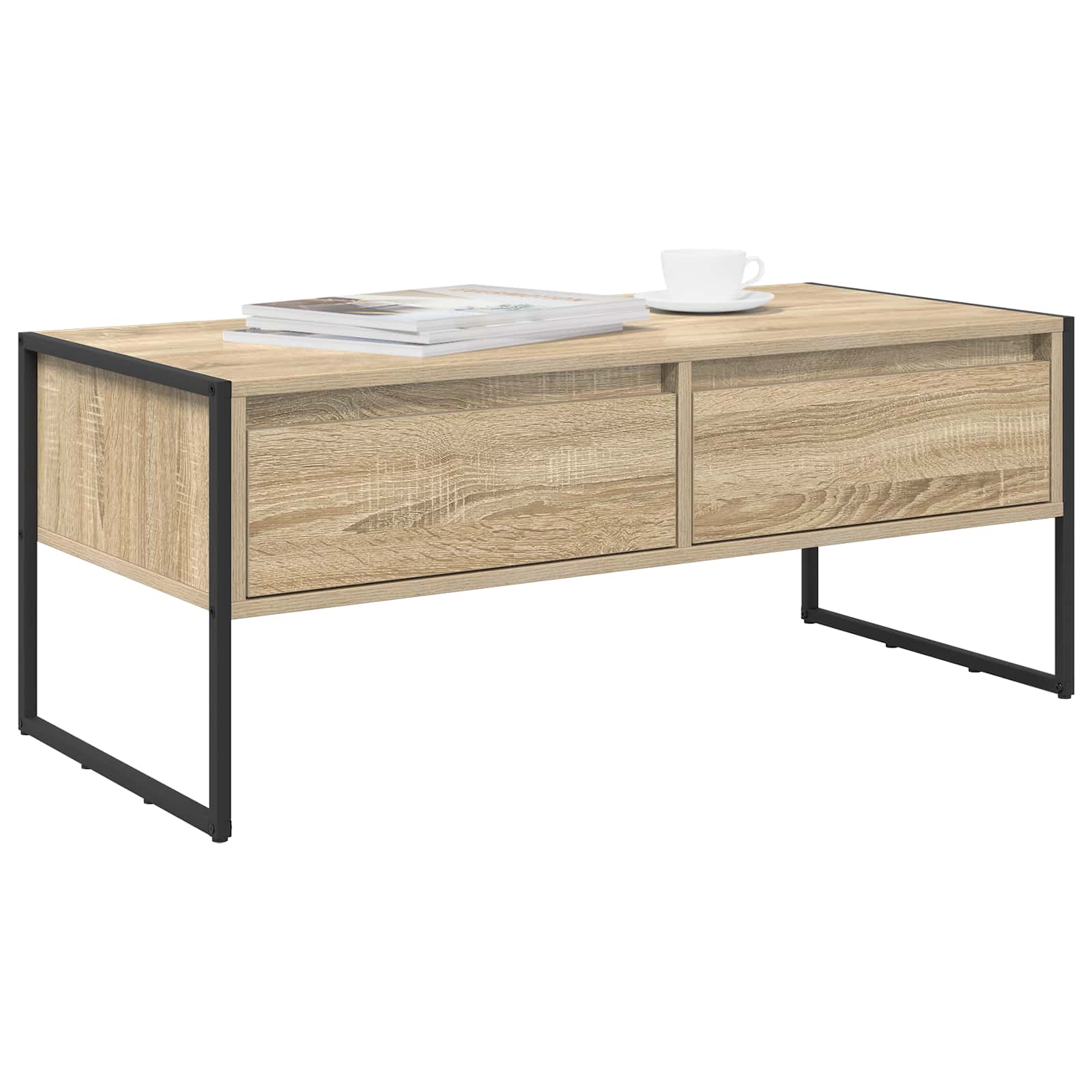 Masa de cafea cu sertar Sonoma 100 x 46 x 40 cm Lemn compozit — imaginea 3