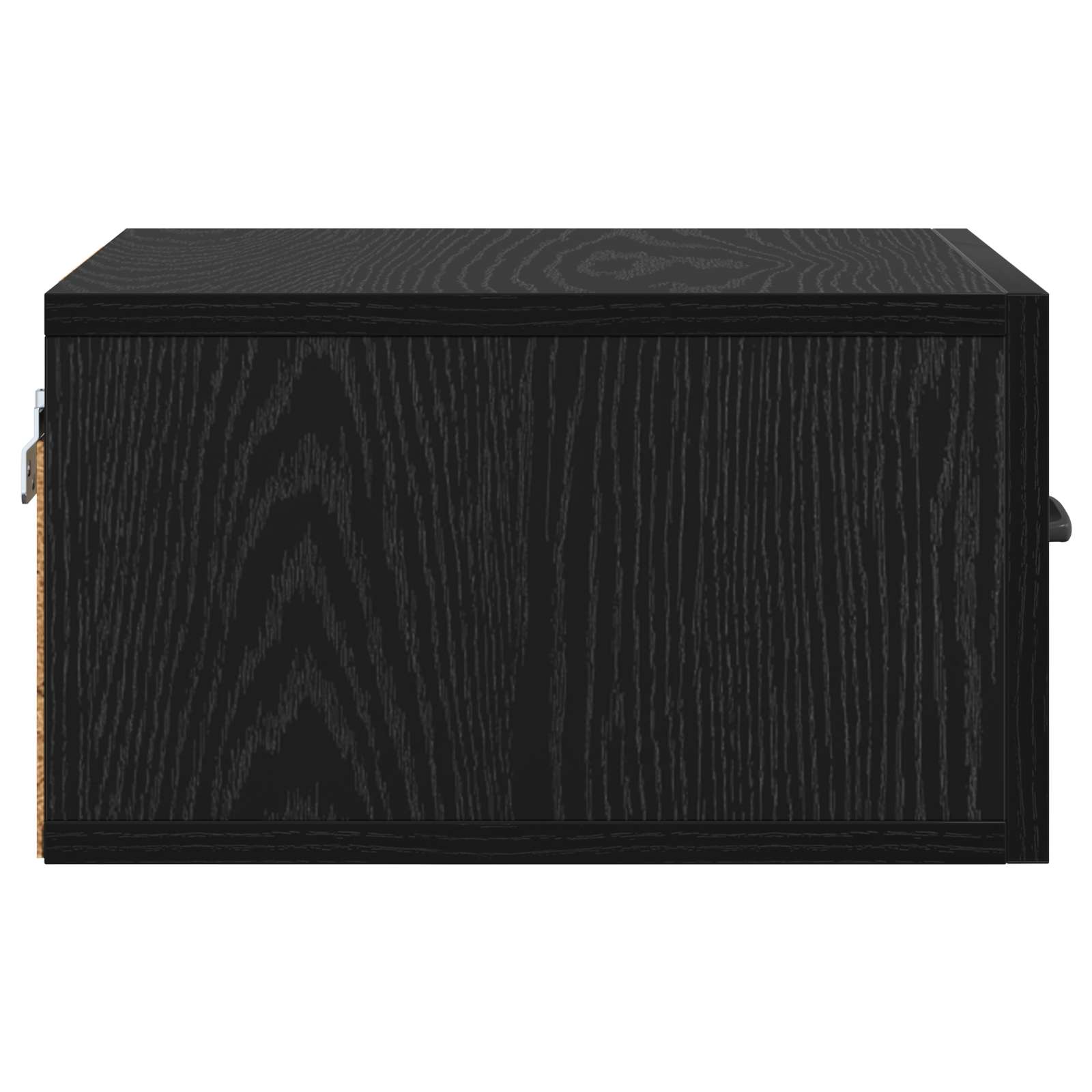 Noptiera Stejar Negru 35 x 35 x 20 cm Lemn compozit — imaginea 6