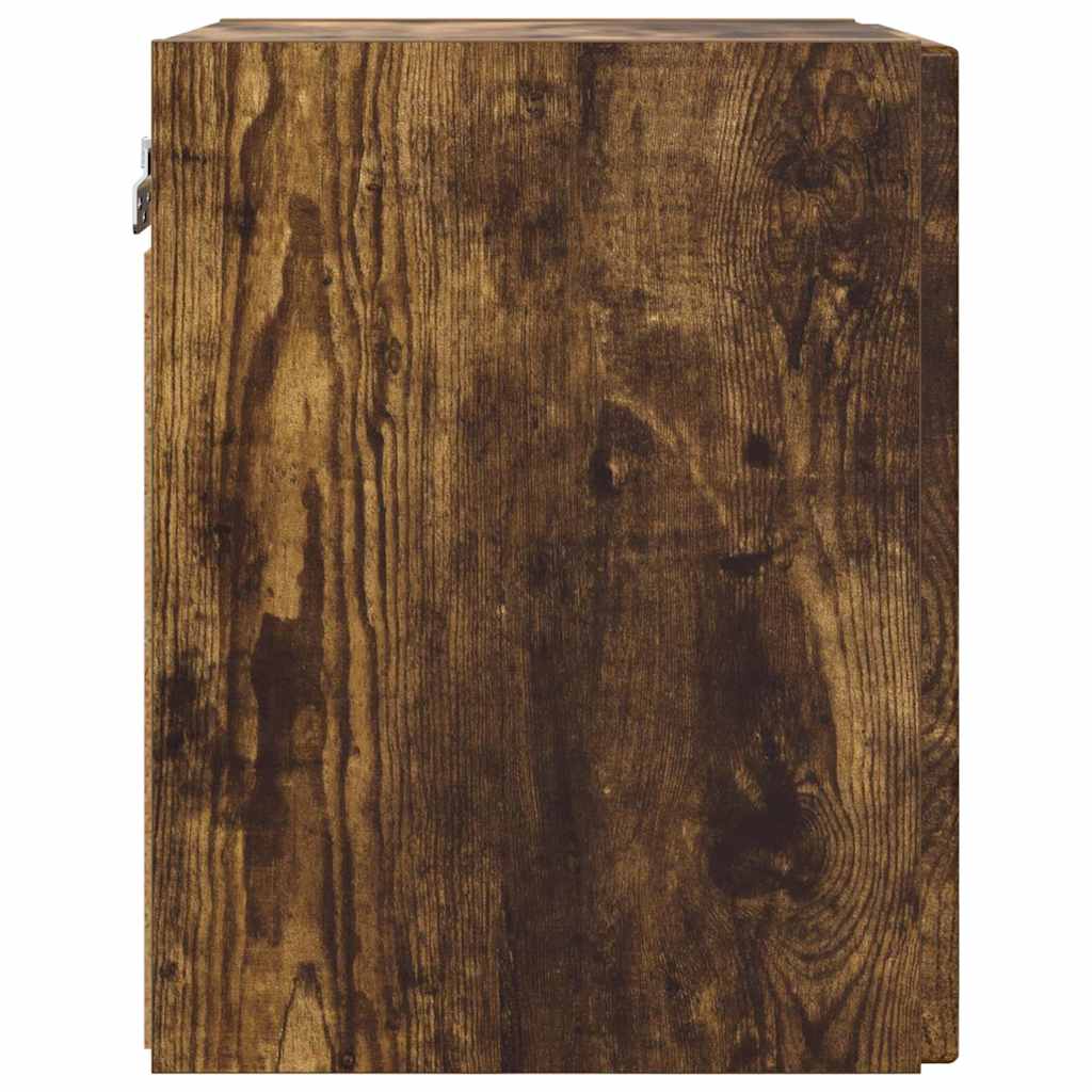 Dulap TV de perete Stejar fumuriu 30 x 31 x 40 cm Lemn compozit — imaginea 8