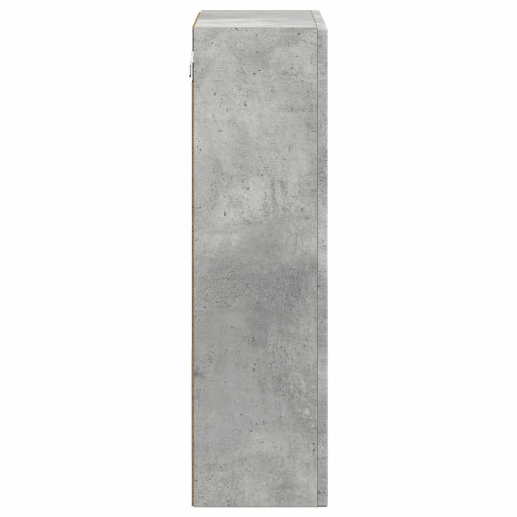 Dulap suspendat Gri din beton 59 x 20 x 71.5 cm Lemn compozit — imaginea 7