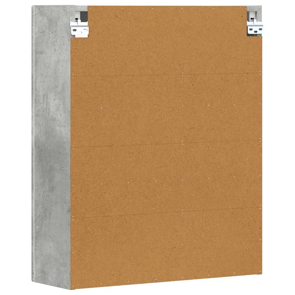 Dulap suspendat Gri din beton 59 x 20 x 71.5 cm Lemn compozit — imaginea 8