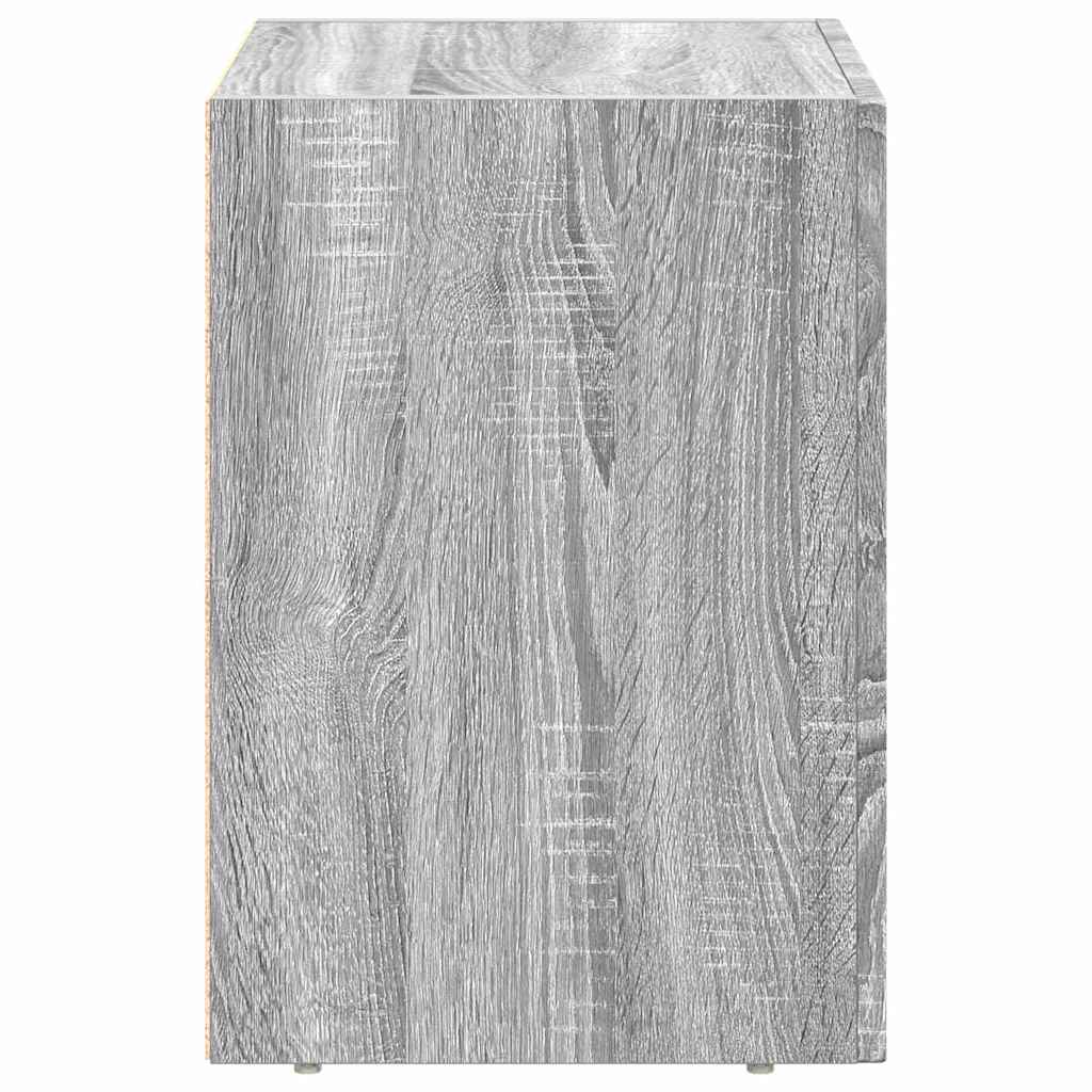 Noptiera Gri Sonoma 40 x 35 x 50 cm Lemn compozit — imaginea 6