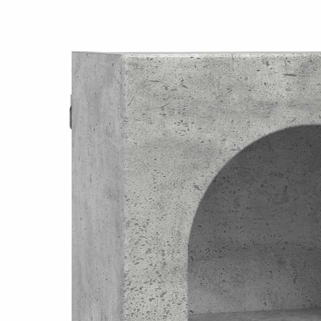 Dulap suspendat Gri din beton 59 x 20 x 71.5 cm Lemn compozit — imaginea 9
