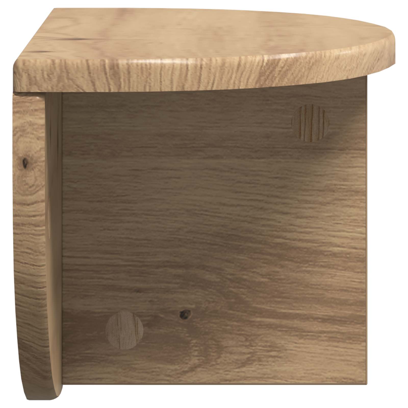 Raft de perete Stejar Artizanal 38 x 19 x 19 cm Lemn compozit — imaginea 6