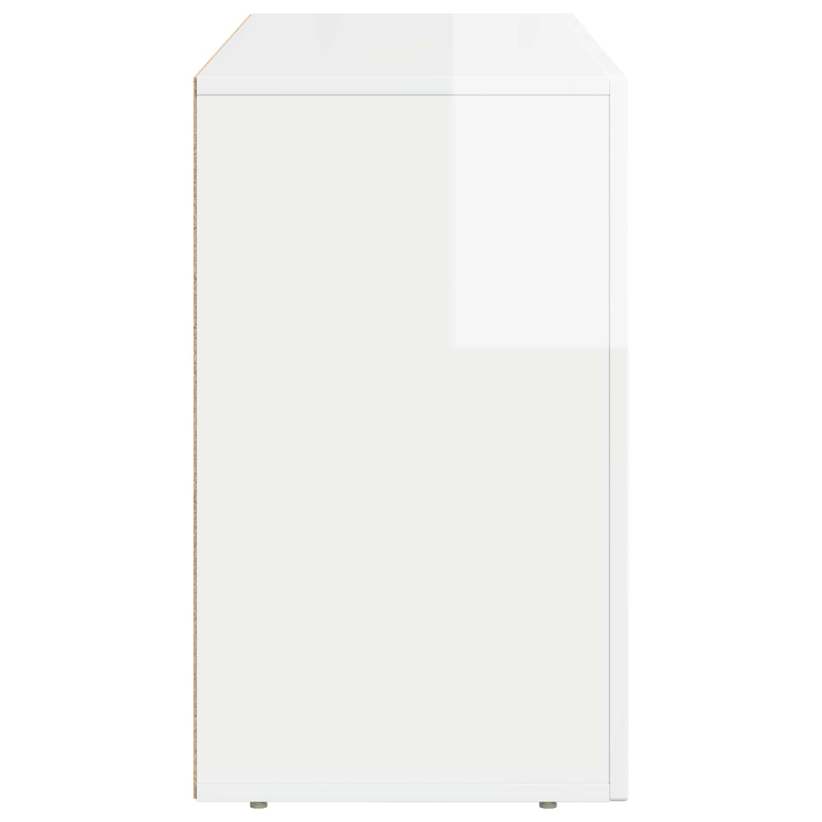 Bufet Alb lucios 100 x 35 x 59 cm Lemn compozit — imaginea 7