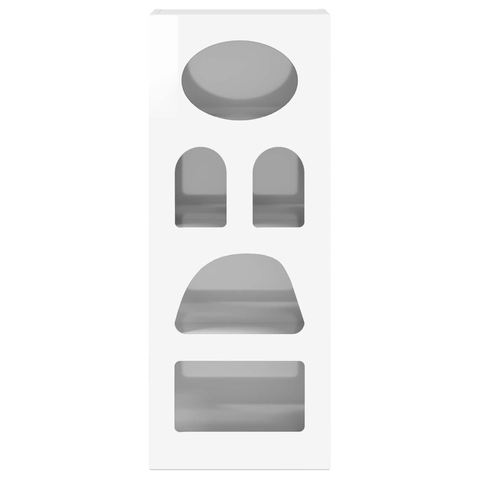 Bufet Alb lucios 40 x 35 x 100,5 cm Lemn compozit — imaginea 6