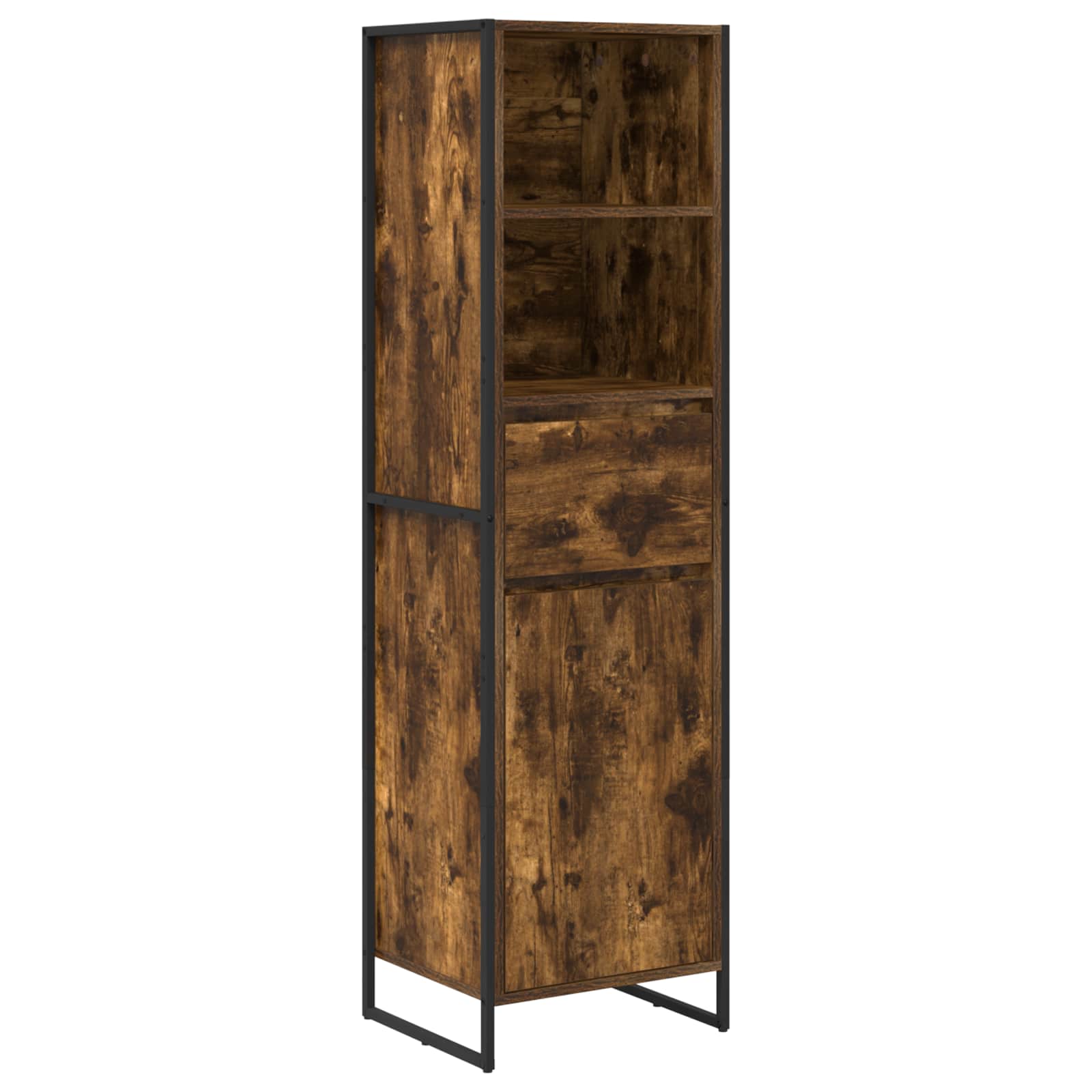 Dulap pentru carti cu sertar Stejar fumuriu 43 x 36 x 150.5 cm