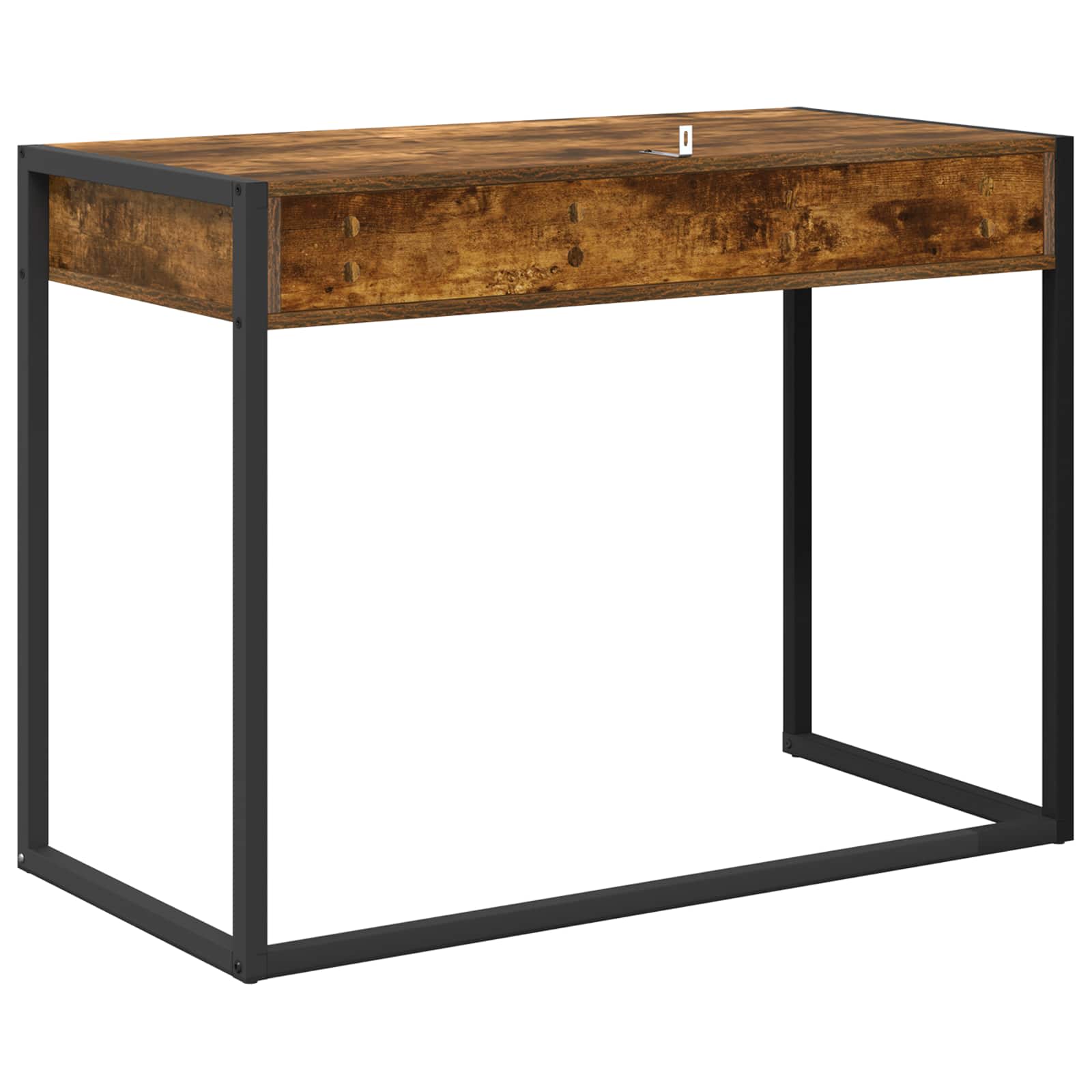 Birou Stejar fumuriu 100 x 50 x 75 cm Lemn compozit — imaginea 7