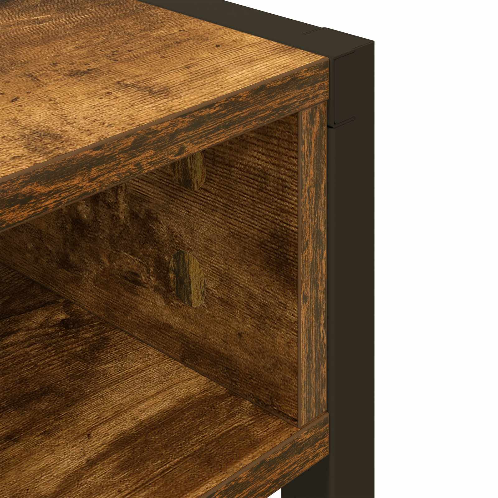 Birou Stejar fumuriu 100 x 50 x 75 cm Lemn compozit — imaginea 8