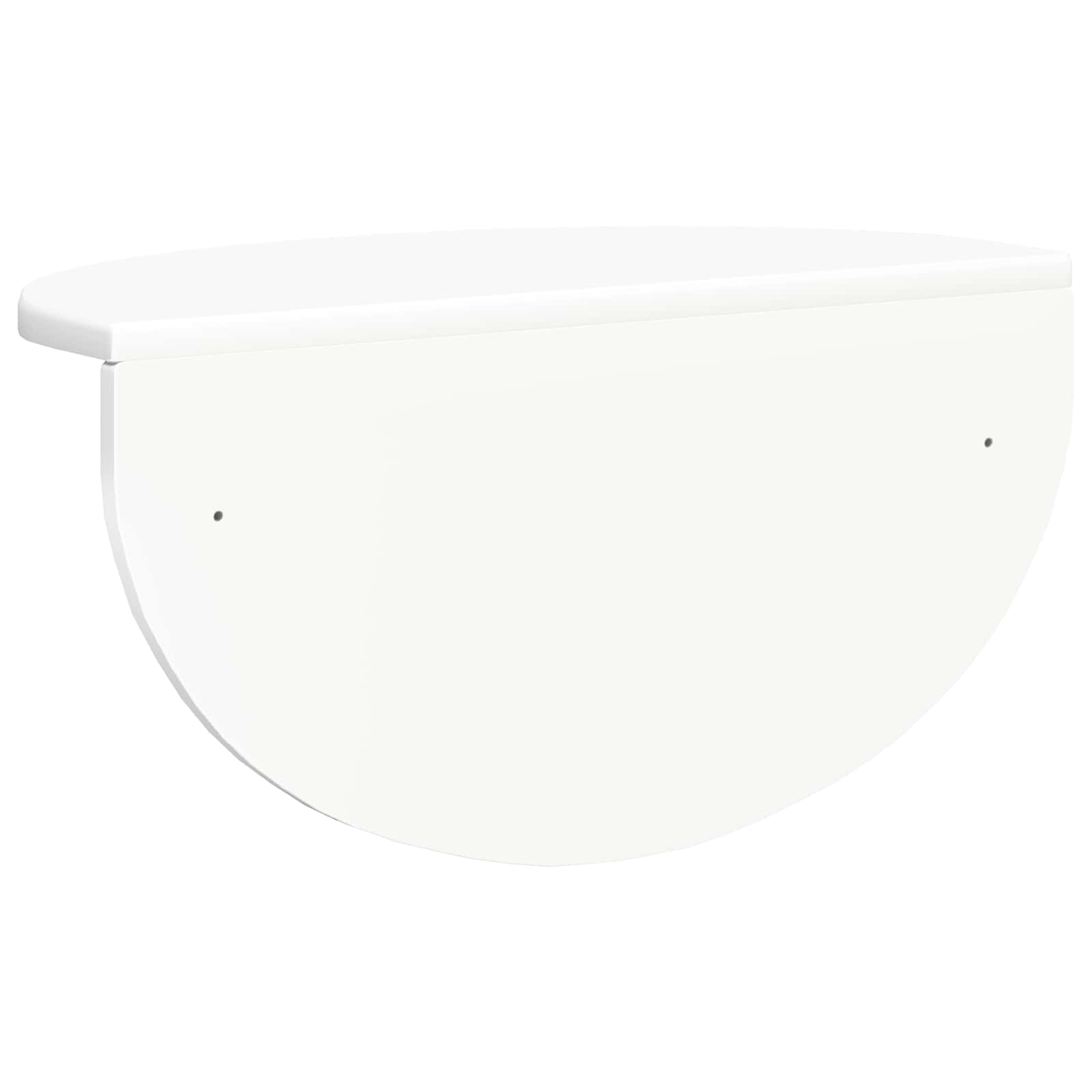 Raft de perete Pe perete Alb 38 x 19 x 19 cm Lemn compozit — imaginea 7