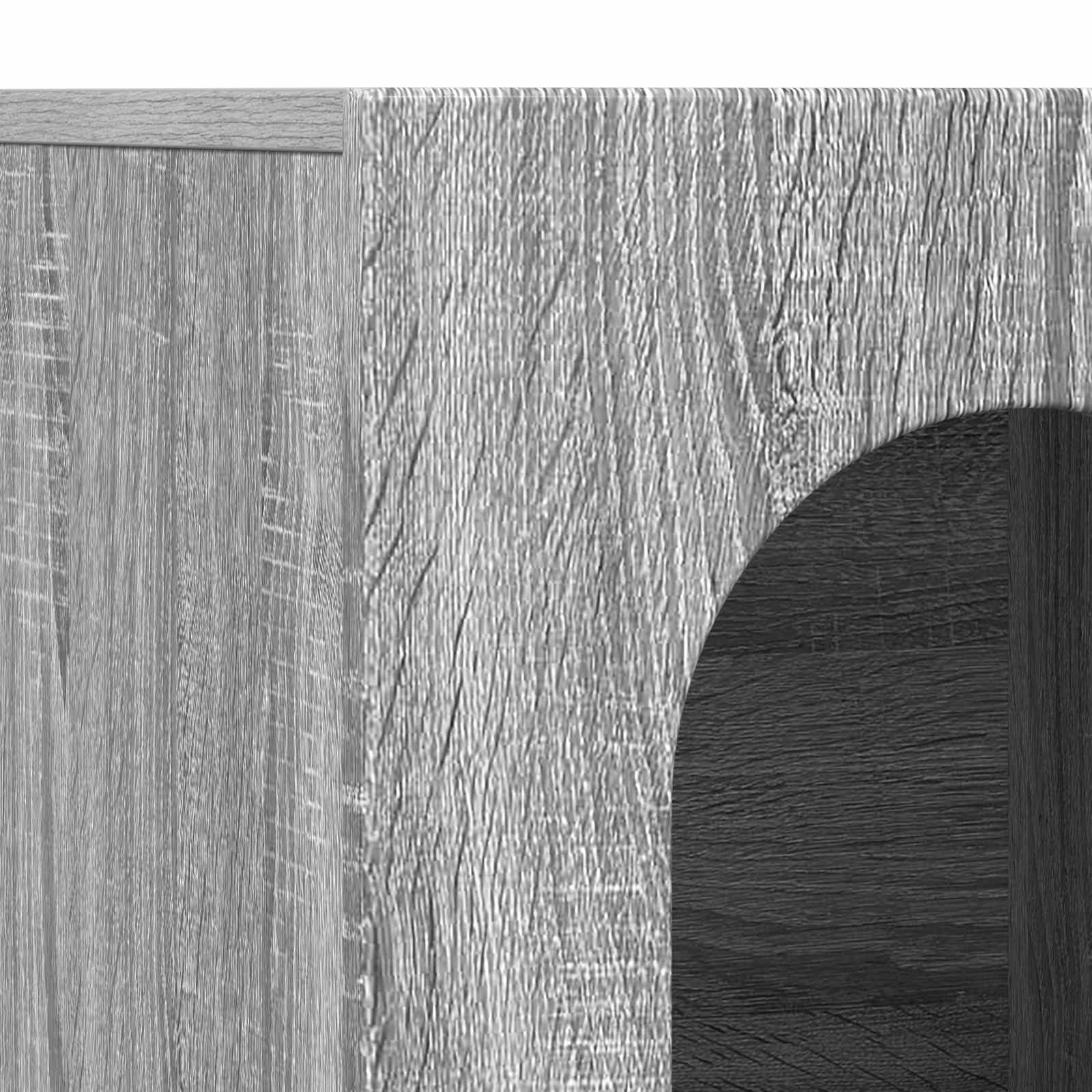 Bufet Gri Sonoma 100 x 35 x 59 cm Lemn compozit — imaginea 9