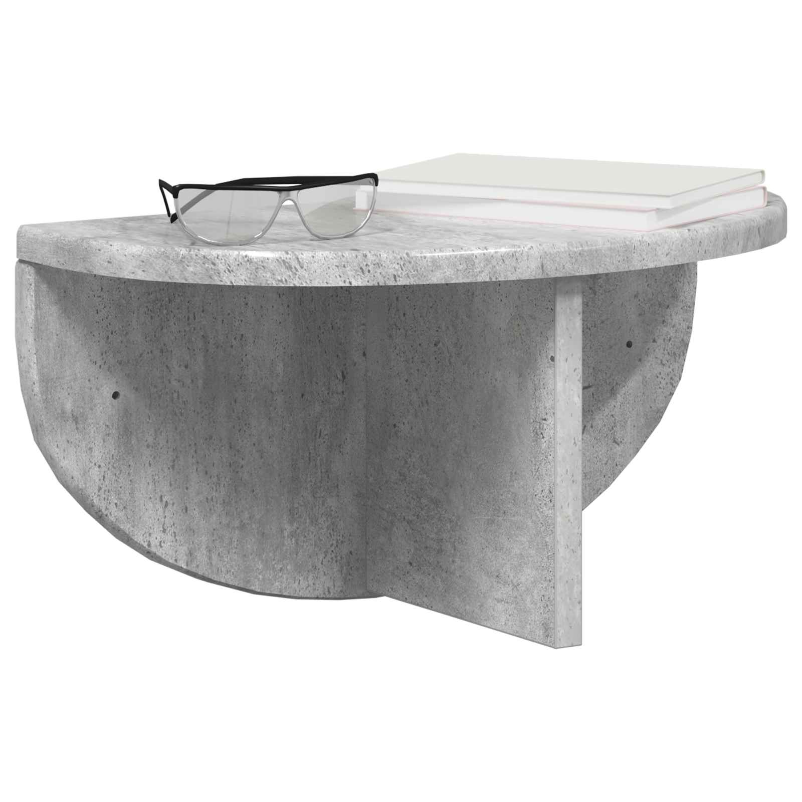 Raft de perete Pe perete 2 pcs Gri din beton 38 x 19 x 19 cm — imaginea 3