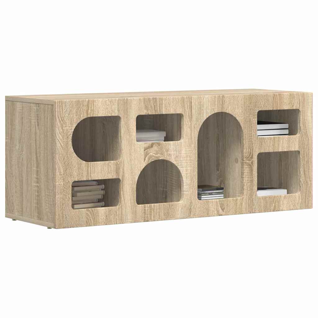 Cabinet TV Stejar Sonoma 100 x 35 x 40 cm Lemn compozit — imaginea 4