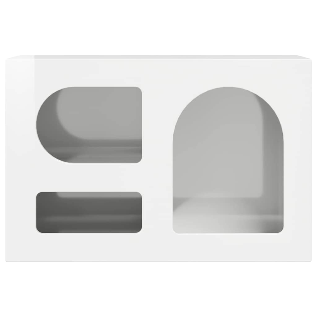 Cabinet TV Alb lucios 60 x 35 x 40 cm Lemn compozit — imaginea 6