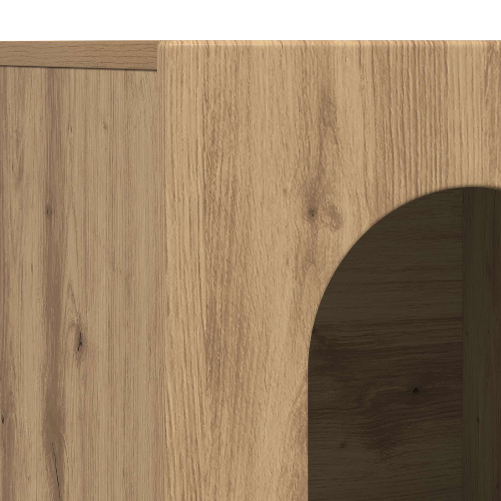 Bufet Stejar Artizanal 100 x 35 x 59 cm Lemn compozit — imaginea 9
