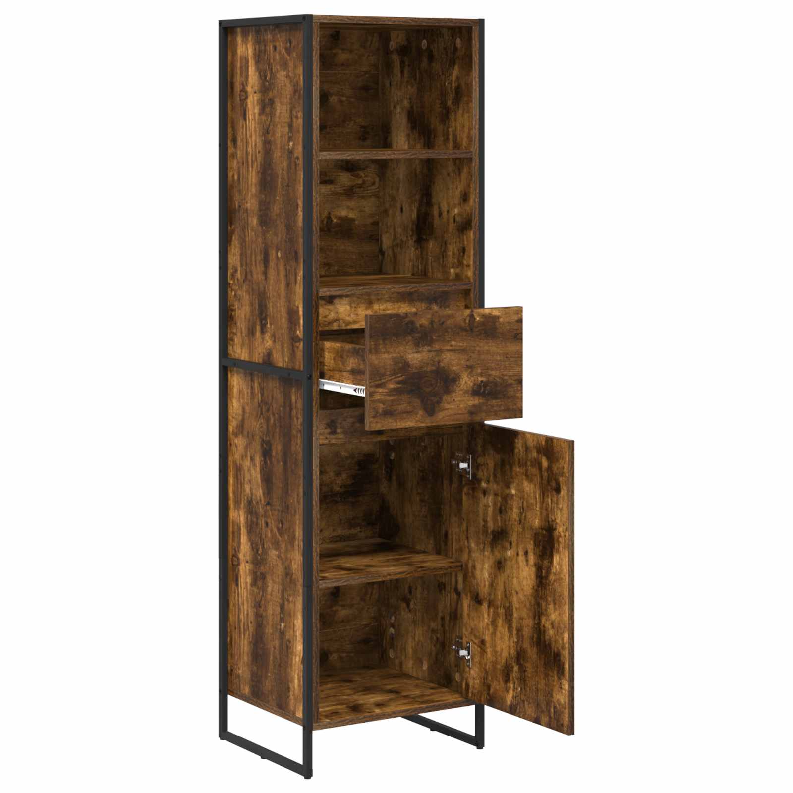 Dulap pentru carti cu sertar Stejar fumuriu 43 x 36 x 150.5 cm — imaginea 5
