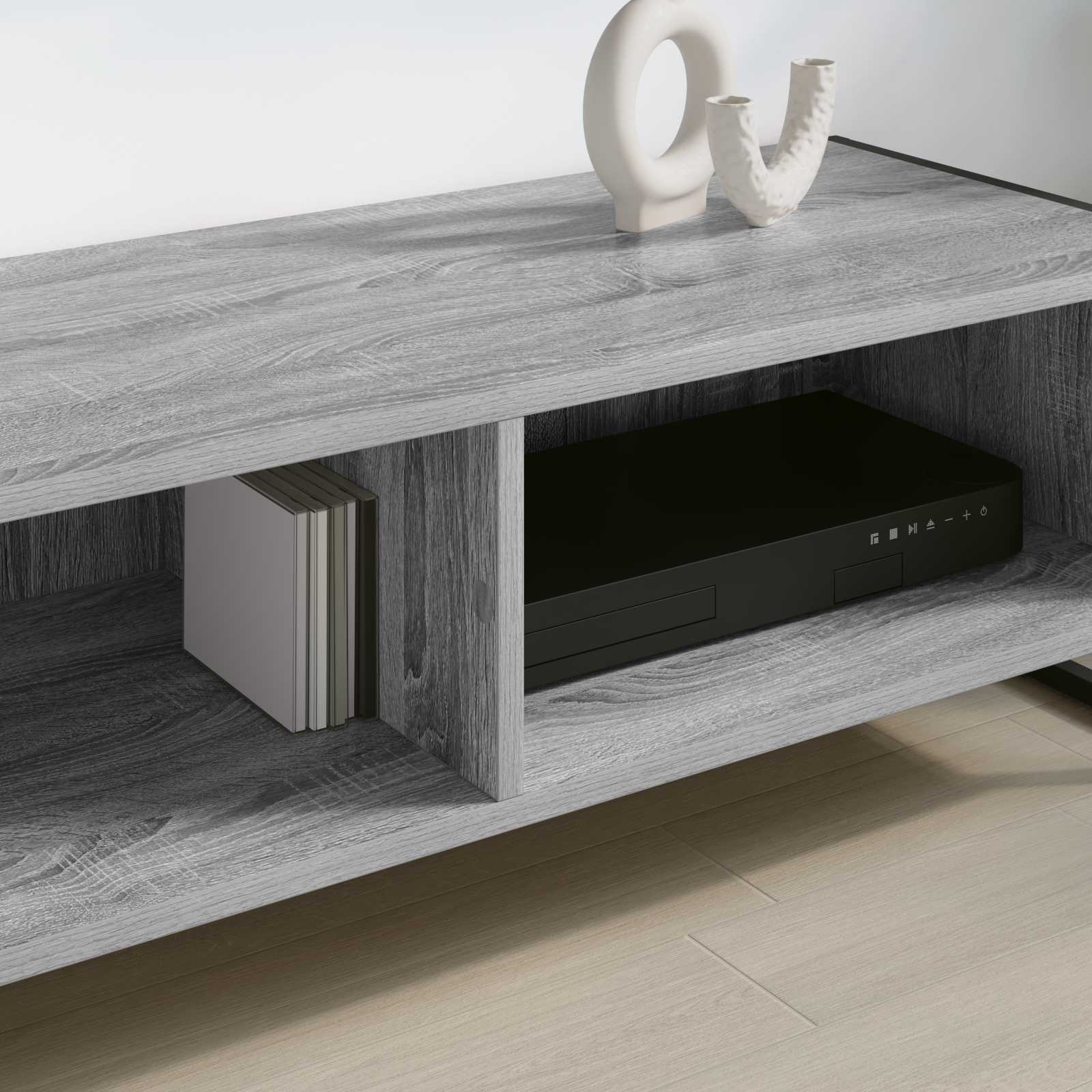 Cabinet TV Gri Sonoma 100 x 36.5 x 30.5 cm Lemn compozit — imaginea 4