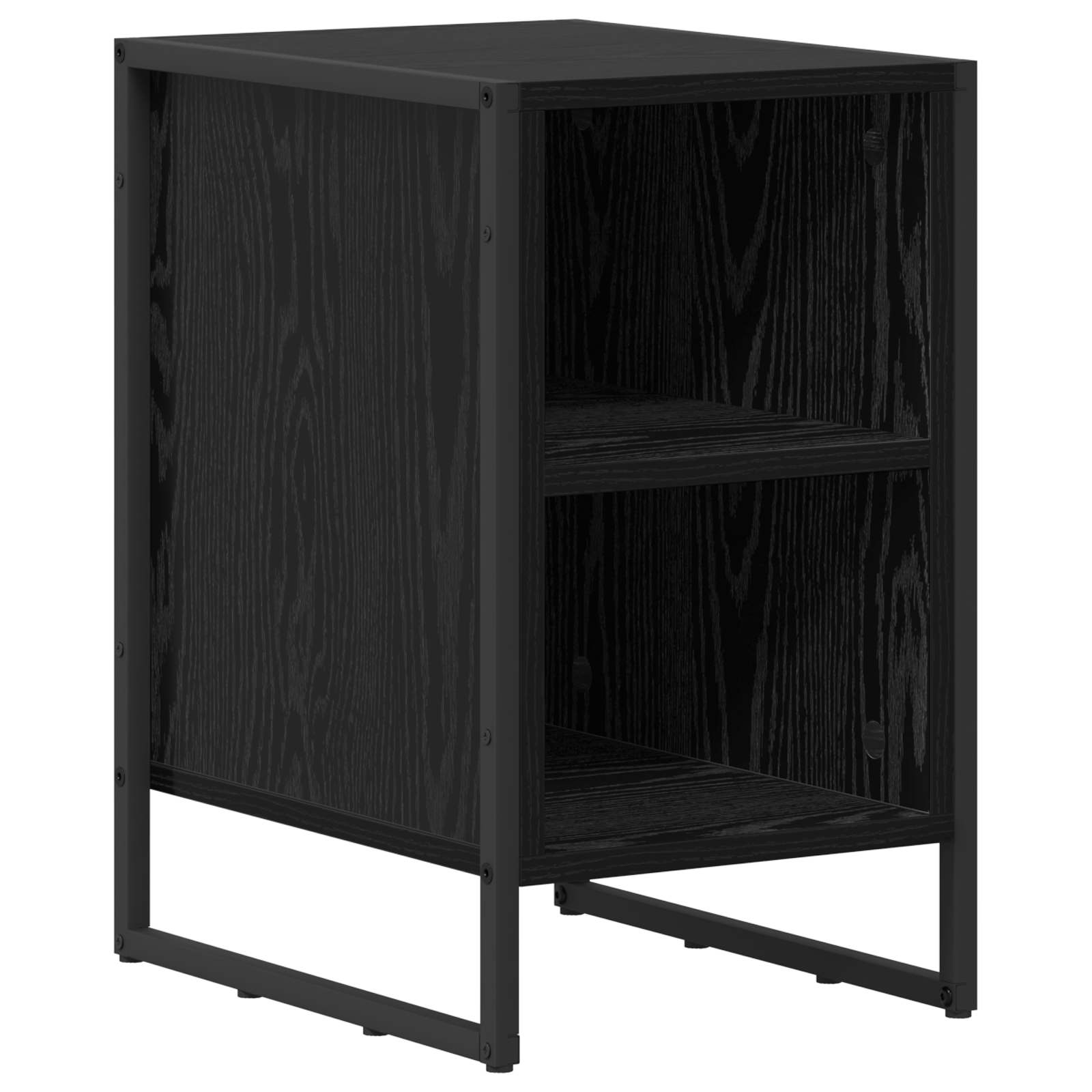 Noptiera 2 pcs Stejar Negru 39.5 x 30 x 50 cm Lemn compozit — imaginea 5