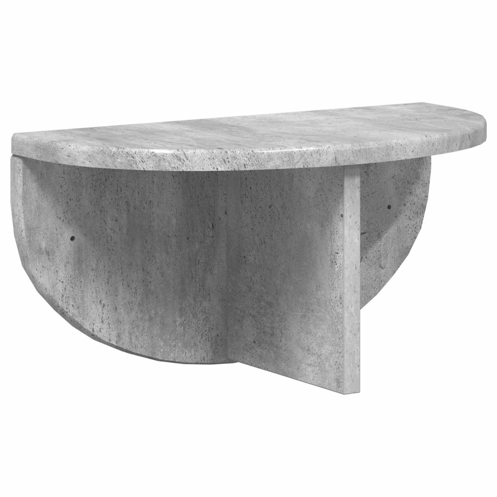 Raft de perete Pe perete 2 pcs Gri din beton 38 x 19 x 19 cm — imaginea 5