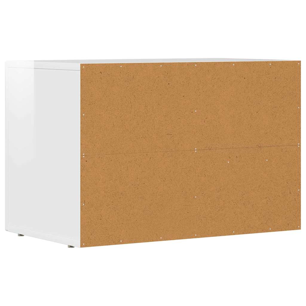 Cabinet TV Alb lucios 60 x 35 x 40 cm Lemn compozit — imaginea 8