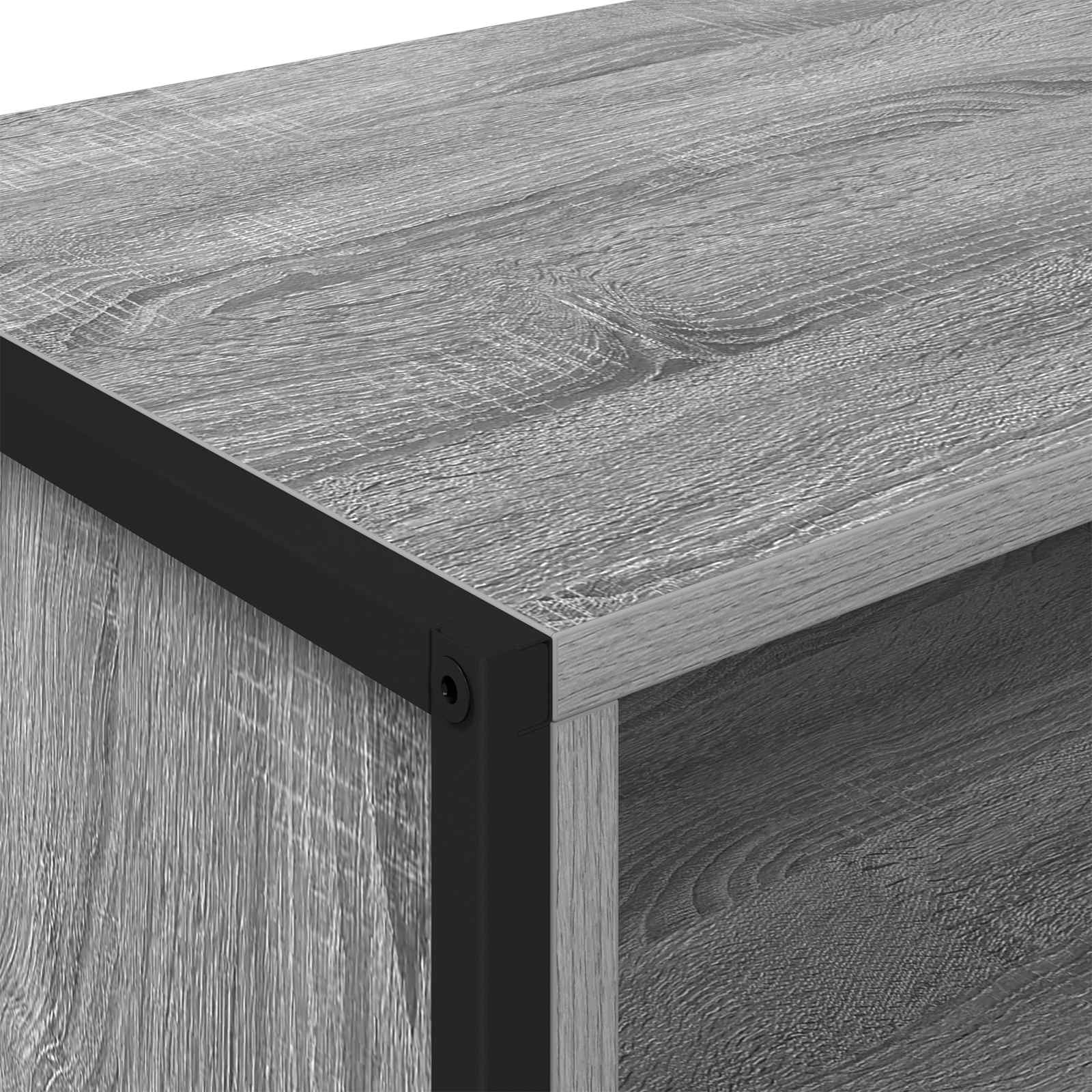 Cabinet TV Gri Sonoma 100 x 36.5 x 30.5 cm Lemn compozit — imaginea 8