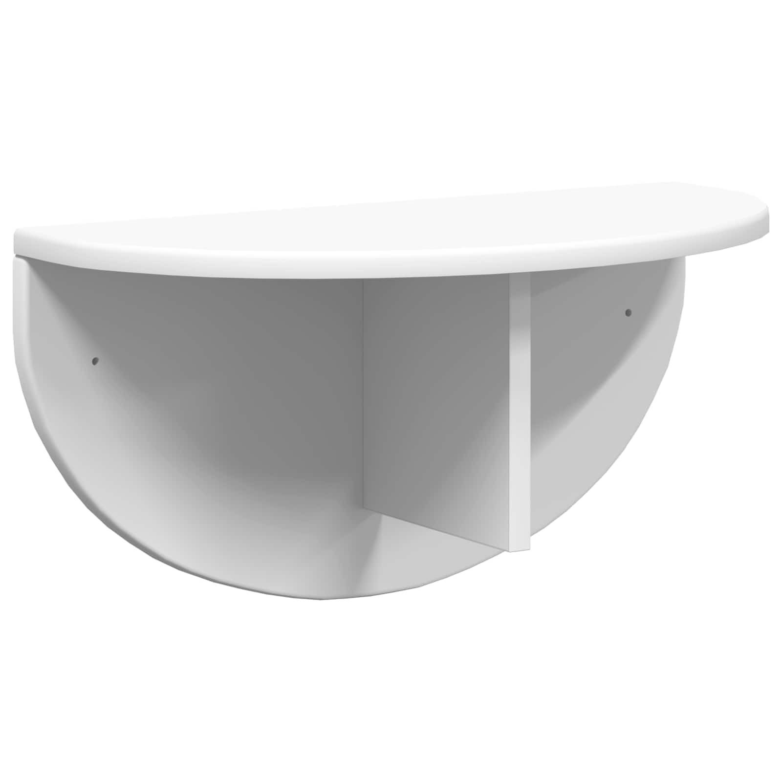 Raft de perete 2 pcs Alb 38 x 19 x 19 cm Lemn compozit — imaginea 5