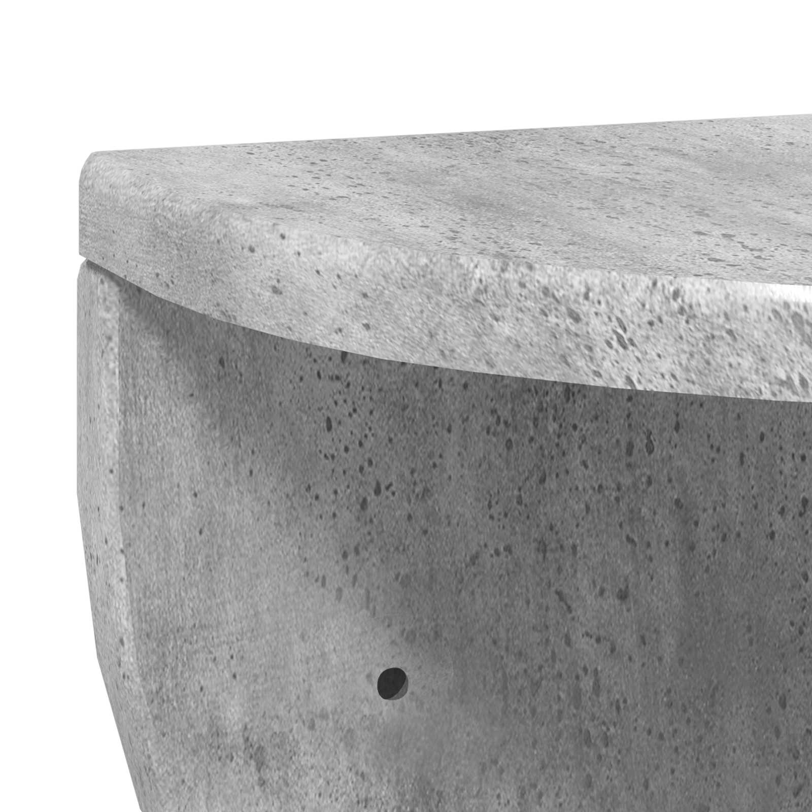 Raft de perete Pe perete 2 pcs Gri din beton 38 x 19 x 19 cm — imaginea 9