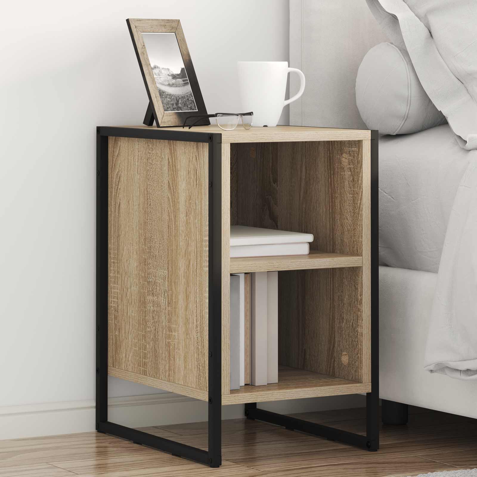 Noptiera 2 pcs Sonoma 39.5 x 30 x 50 cm Lemn compozit — imaginea 2