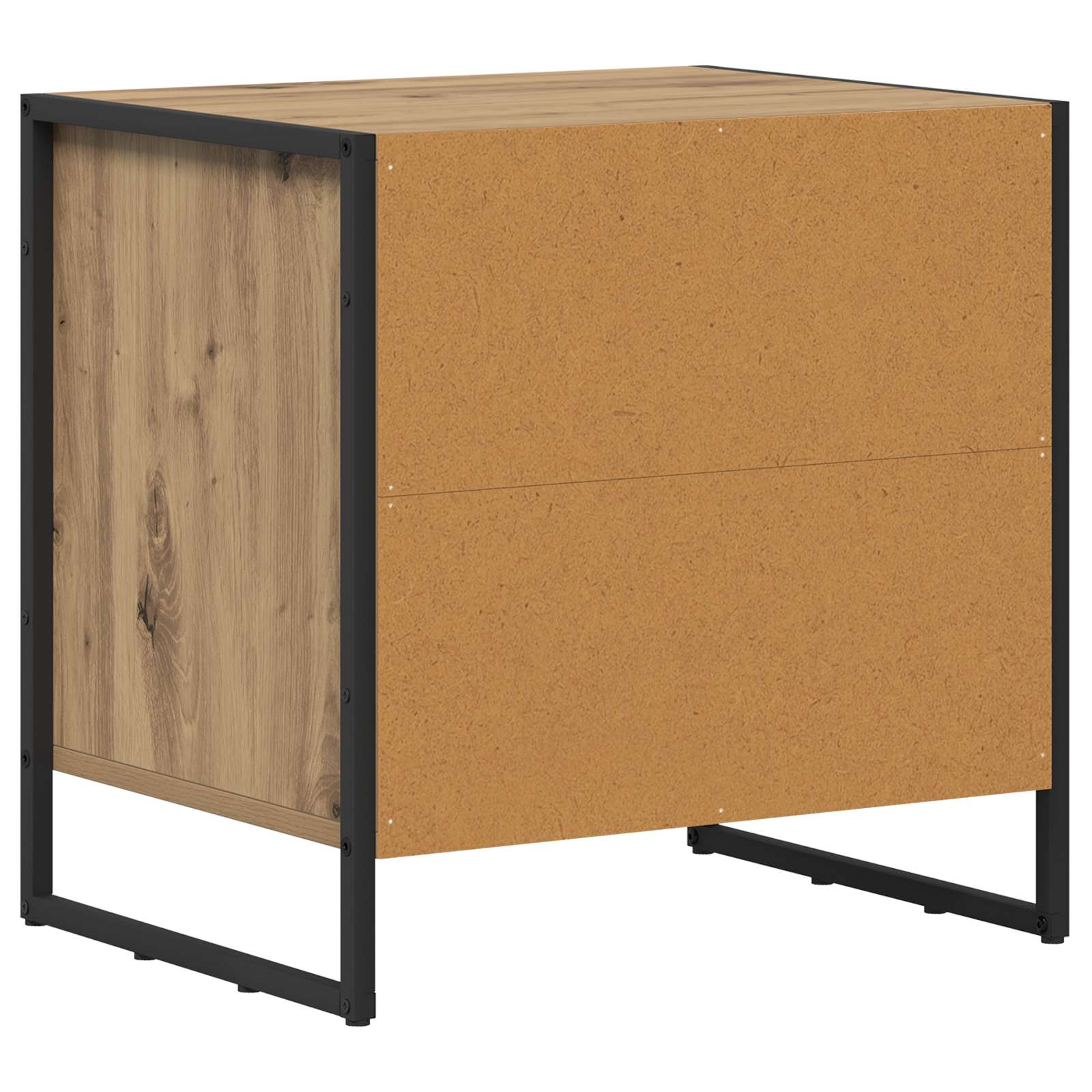Noptiera 2 pcs Stejar artizanal 50 x 39.5 x 50 cm Lemn compozit — imaginea 8