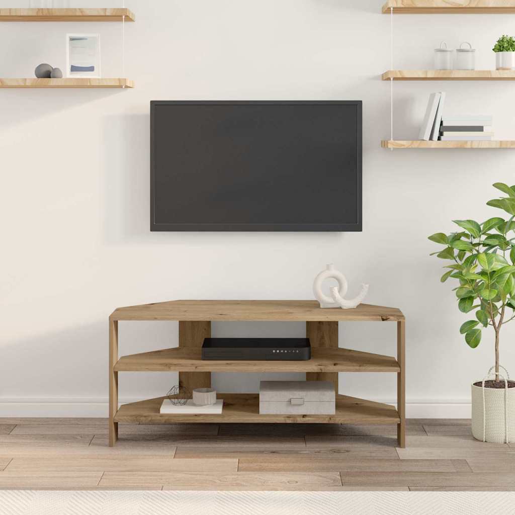 DulapdecoltpentruTV Stejar Artizanal 102x40,5x45cm — imaginea 5