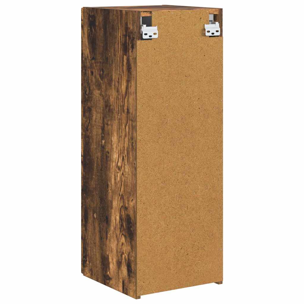 Dulap TV de perete Stejar fumuriu 30 x 31 x 80 cm Lemn compozit — imaginea 9