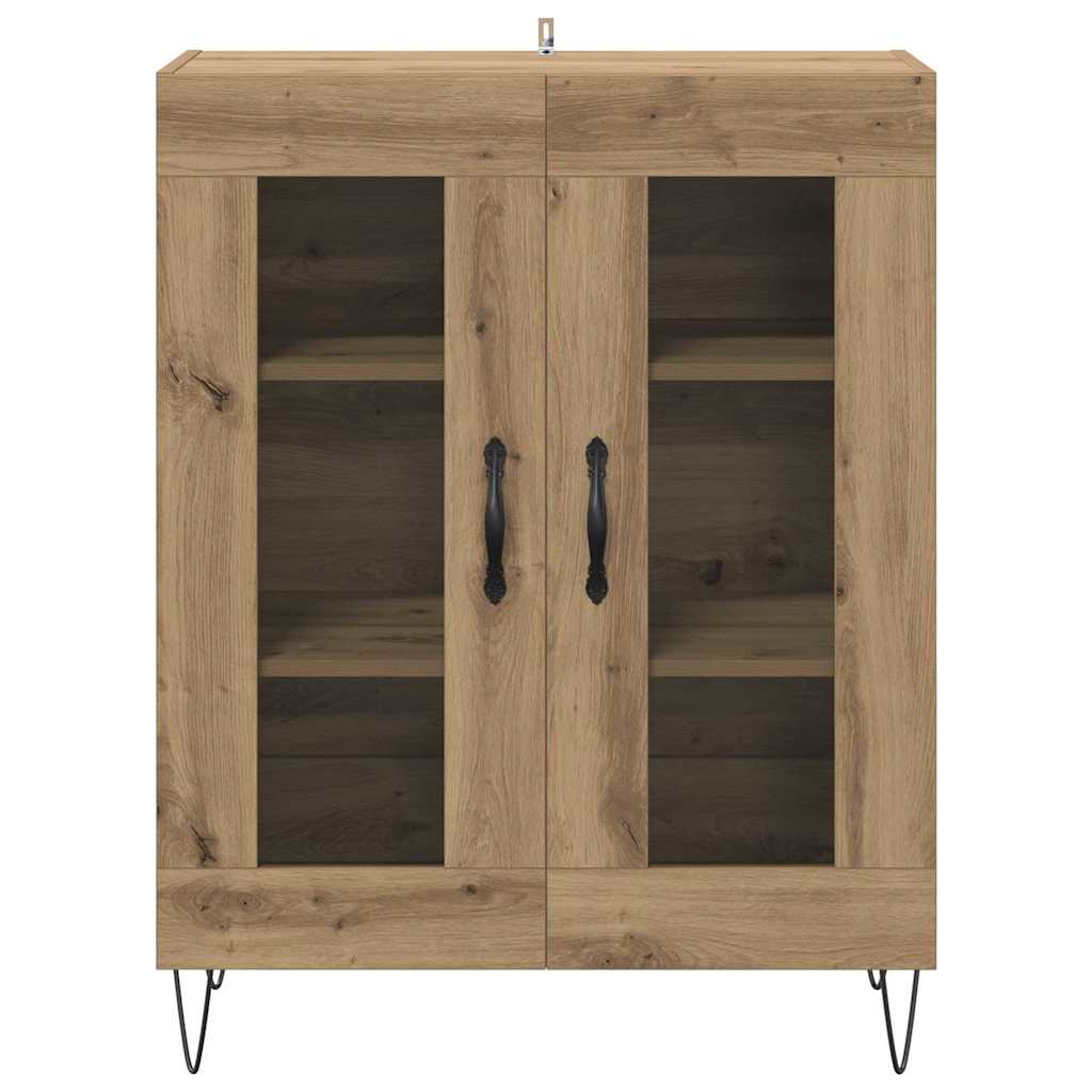 Bufet Stejar Artizanal 69,5 x 34 x 90 cm Lemn compozit — imaginea 7