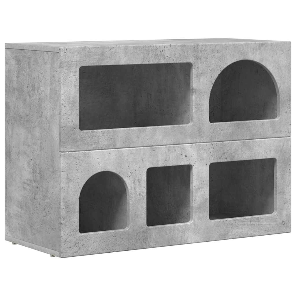 Bufet Gri din beton 80.5 x 35 x 59 cm Lemn compozit
