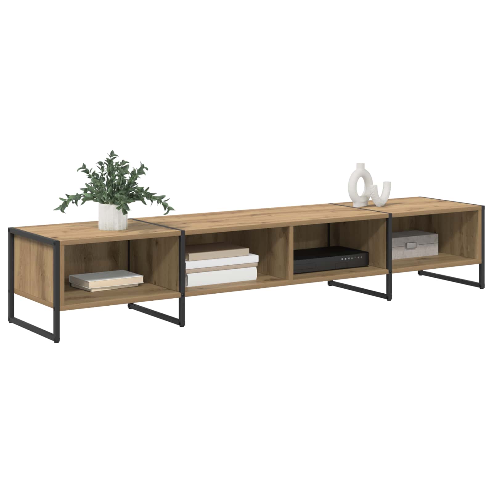 Cabinet TV Stejar artizanal 170.5 x 36 x 30.5 cm Lemn compozit — imaginea 3