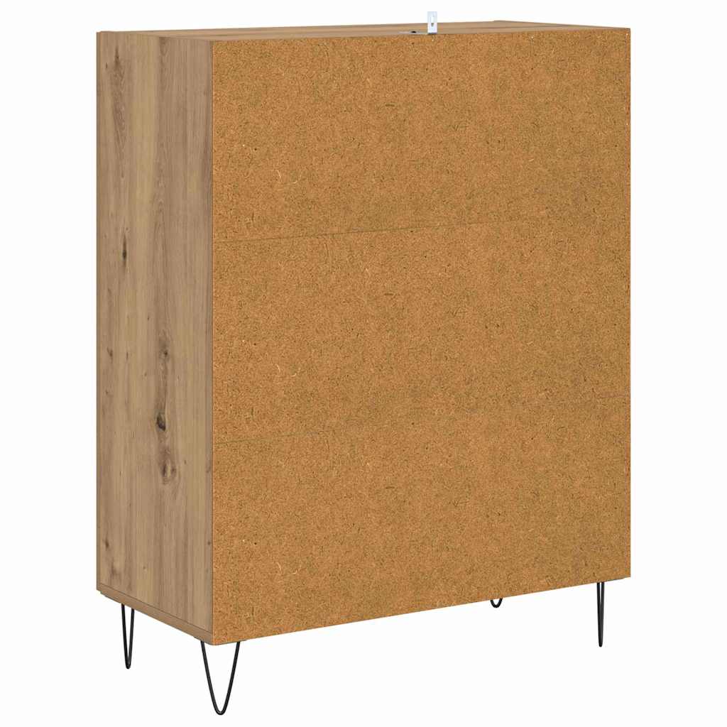 Bufet Stejar Artizanal 69,5 x 34 x 90 cm Lemn compozit — imaginea 9