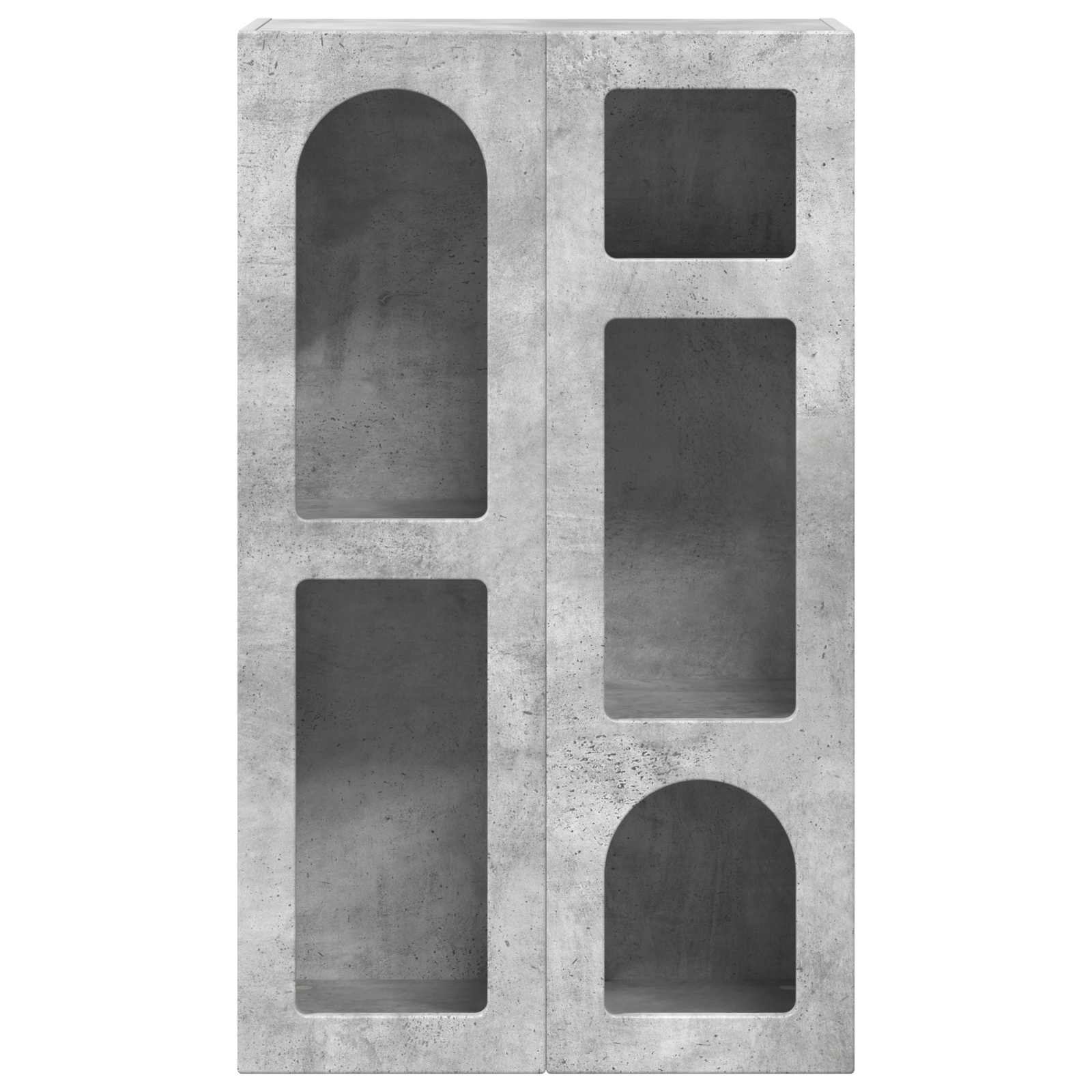 Bufet Gri din beton 59 x 35 x 100,5 cm Lemn compozit — imaginea 6