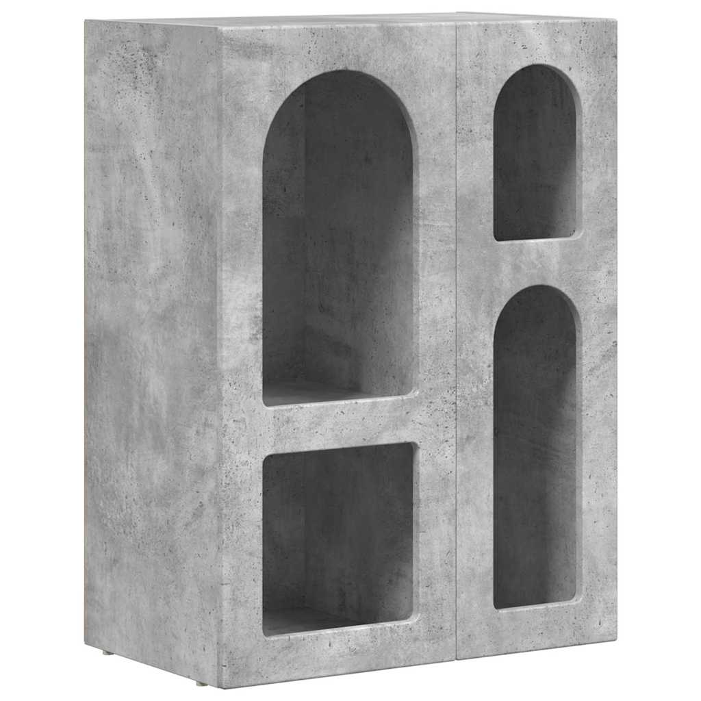 Bufet Gri din beton 59 x 35 x 80.5 cm Lemn compozit