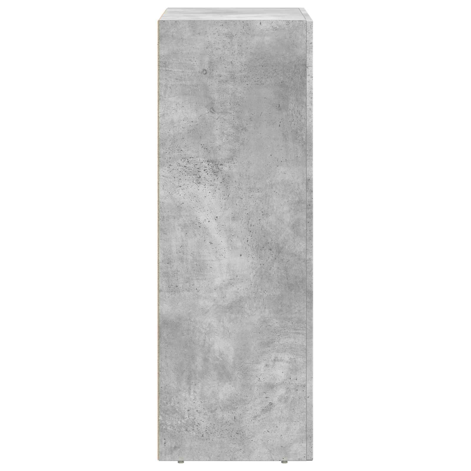 Bufet Gri din beton 59 x 35 x 100,5 cm Lemn compozit — imaginea 7