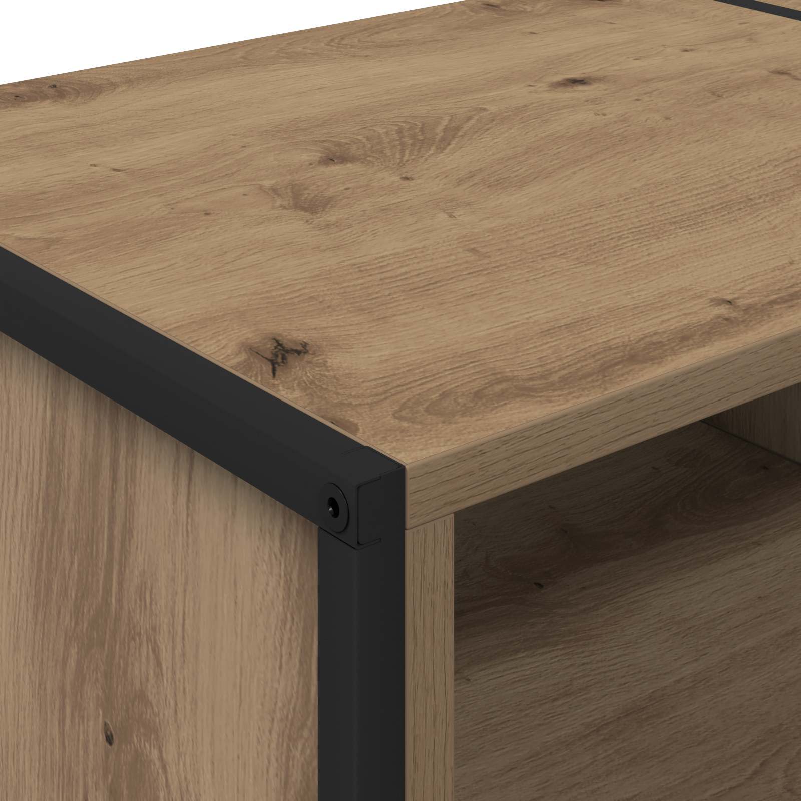 Cabinet TV Stejar artizanal 170.5 x 36 x 30.5 cm Lemn compozit — imaginea 8
