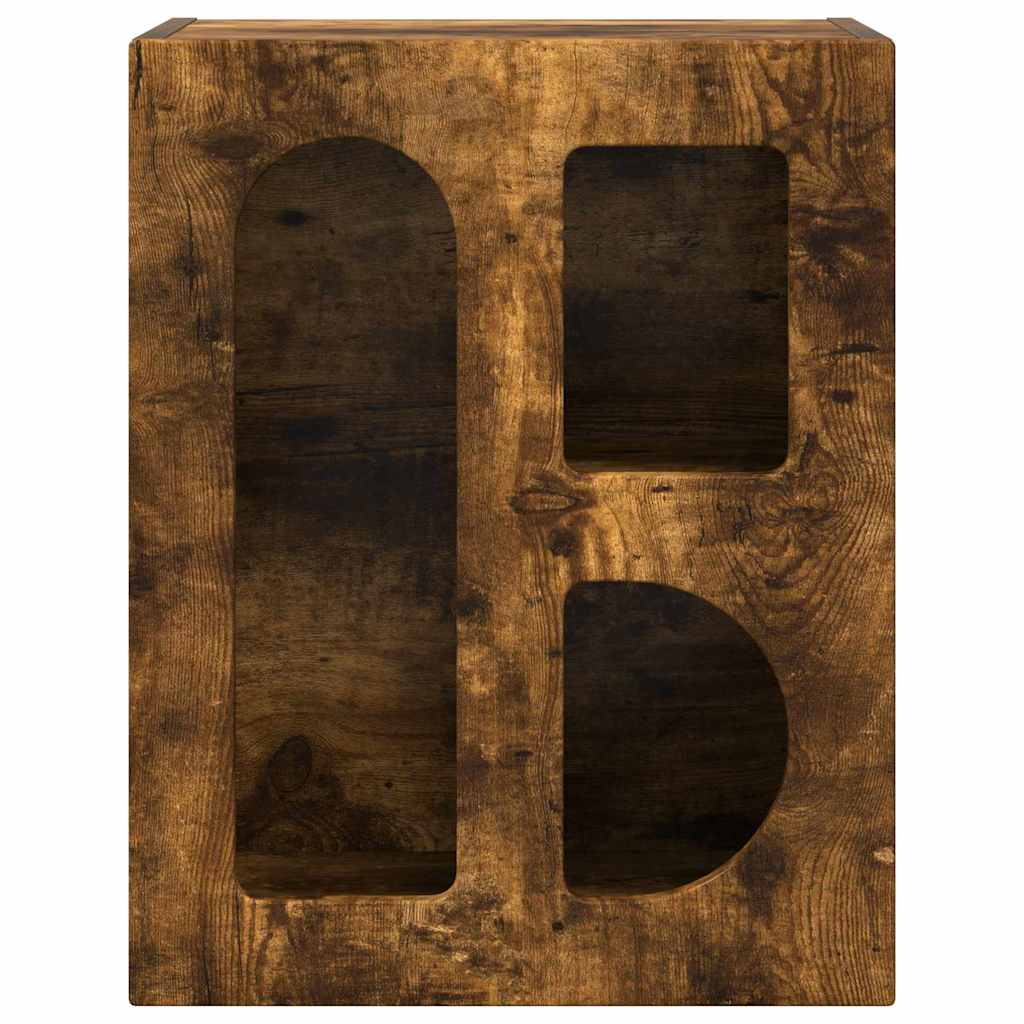 Noptiera 2 pcs Stejar fumuriu 40 x 35 x 50 cm Lemn compozit — imaginea 7