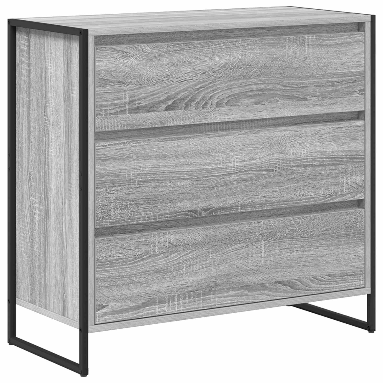 Bufet cu sertar Gri Sonoma 79 x 36 x 75.5 cm Lemn compozit