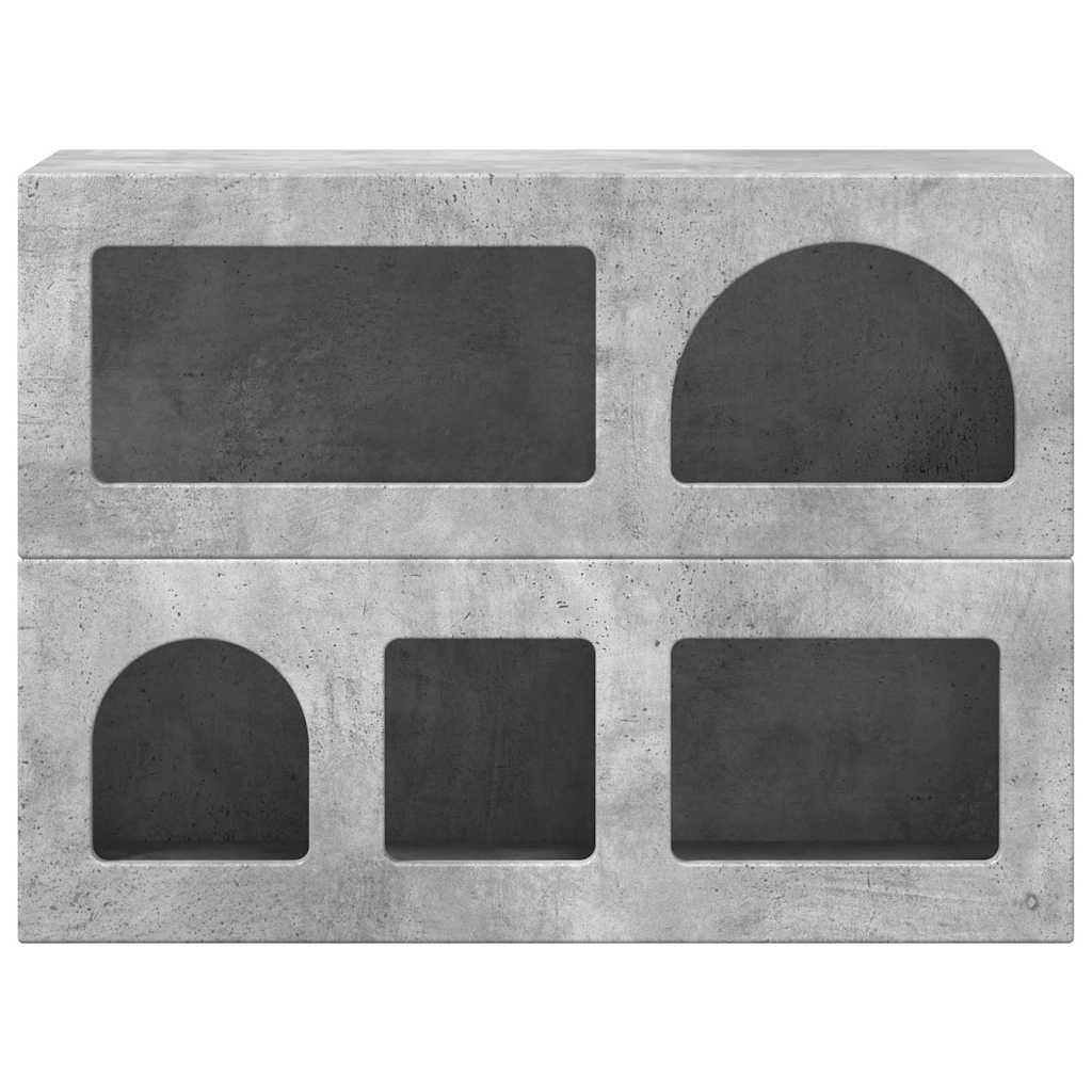 Bufet Gri din beton 80.5 x 35 x 59 cm Lemn compozit — imaginea 7