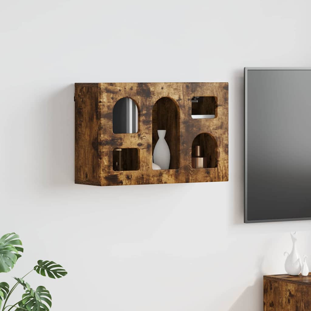 Dulap suspendat Stejar fumuriu 60 x 20 x 40 cm Lemn compozit — imaginea 2