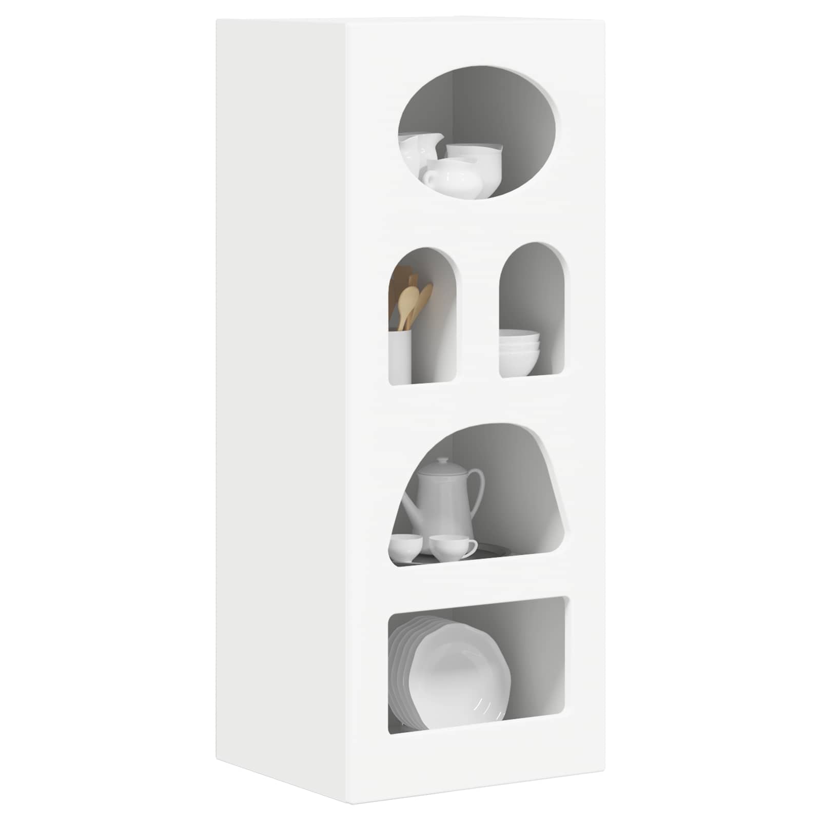 Bufet Alb 40 x 35 x 100,5 cm Lemn compozit — imaginea 3
