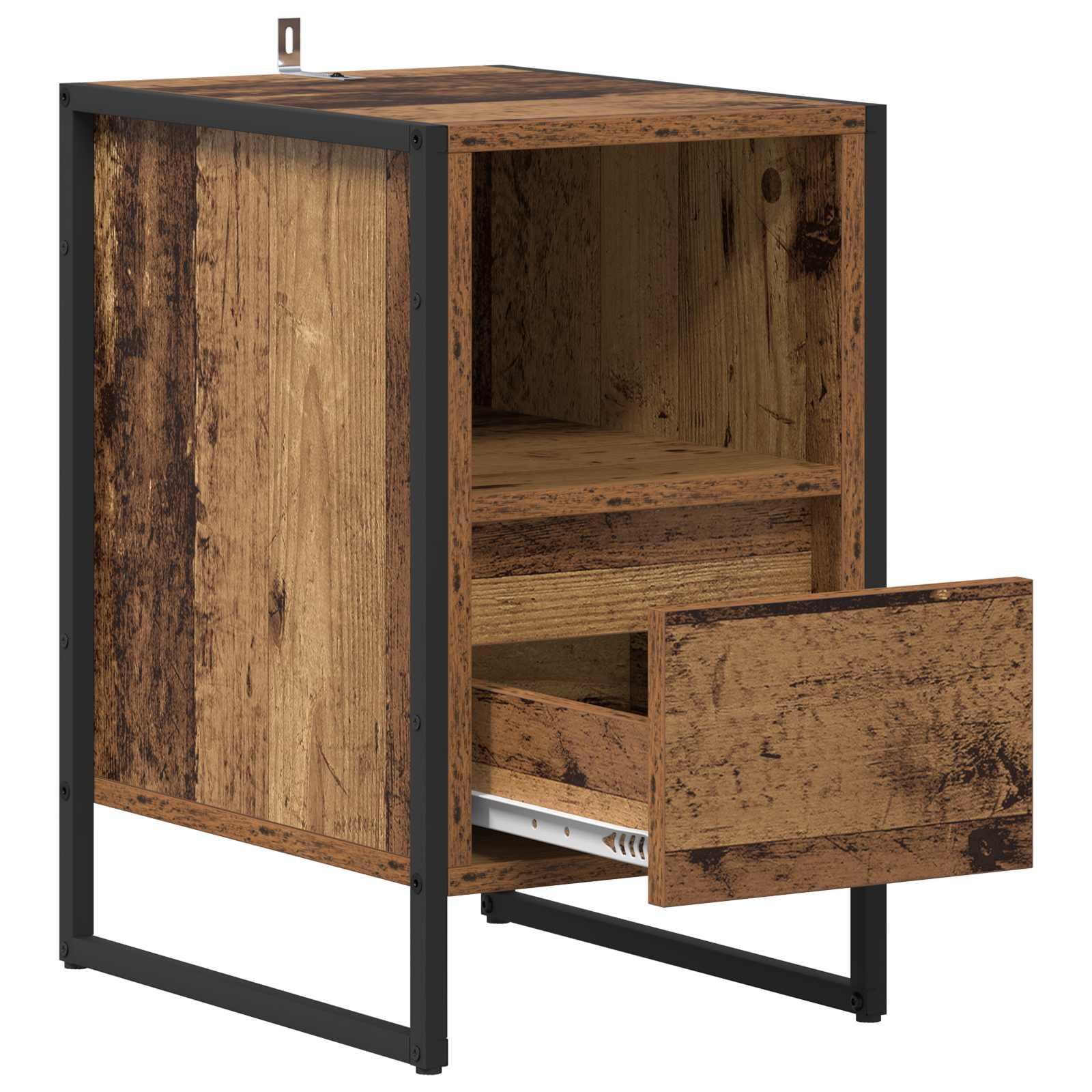 Noptiera 2 pcs Lemn Vechi 39,5 x 30 x 50 cm Lemn compozit — imaginea 6