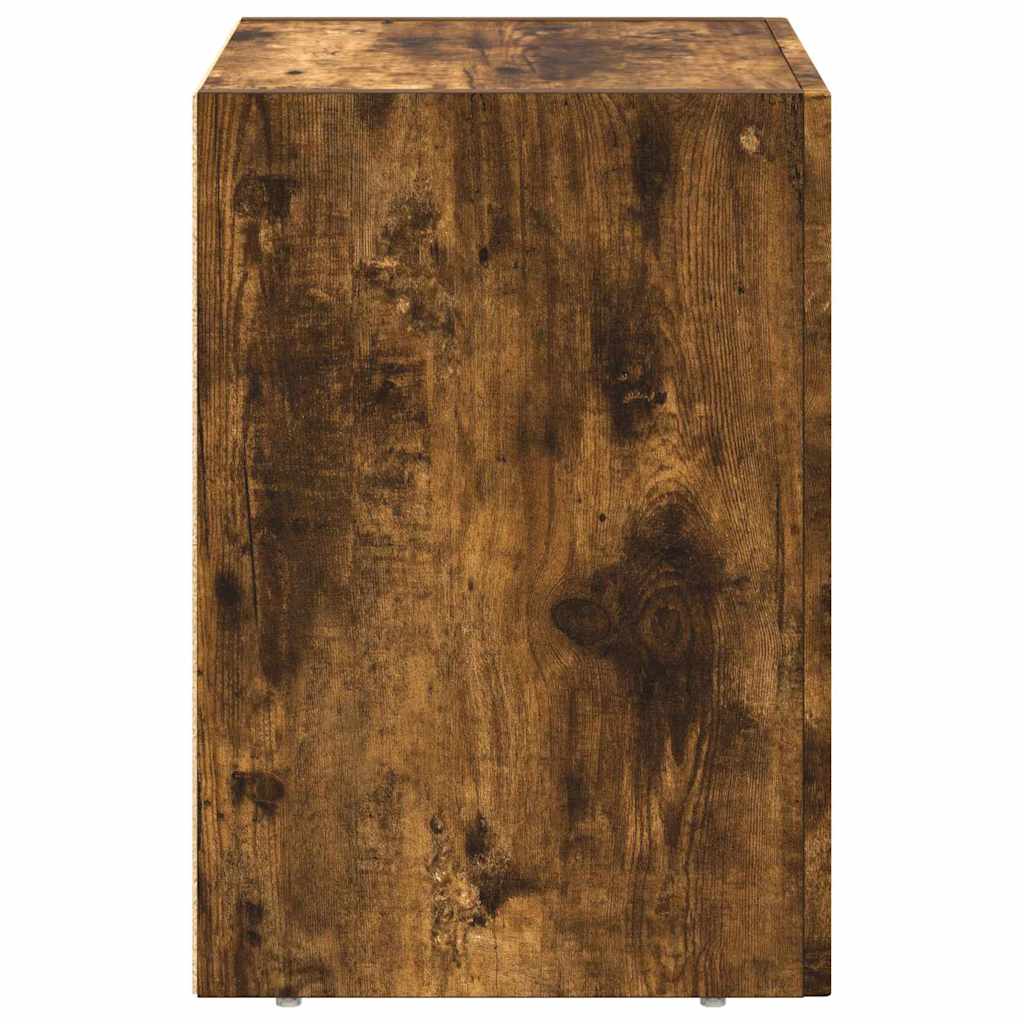 Noptiera 2 pcs Stejar fumuriu 40 x 35 x 50 cm Lemn compozit — imaginea 8