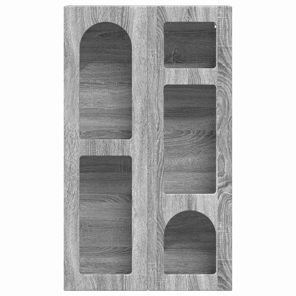 Dulap suspendat Gri Sonoma 59 x 20 x 100 cm Lemn compozit — imaginea 6
