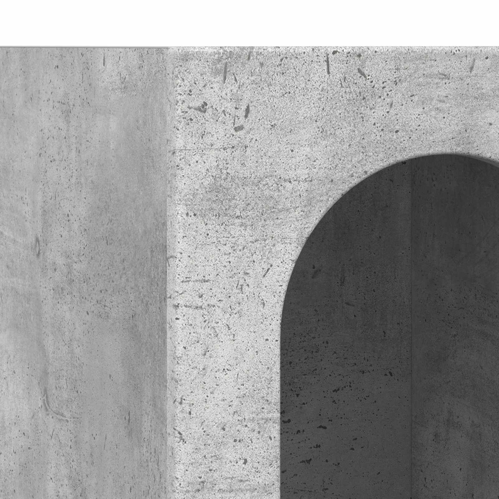 Bufet Gri din beton 59 x 35 x 100,5 cm Lemn compozit — imaginea 9