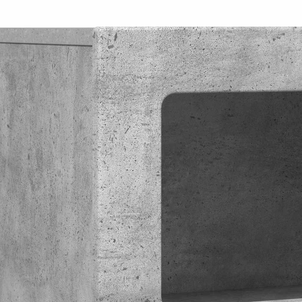 Bufet Gri din beton 80.5 x 35 x 59 cm Lemn compozit — imaginea 10