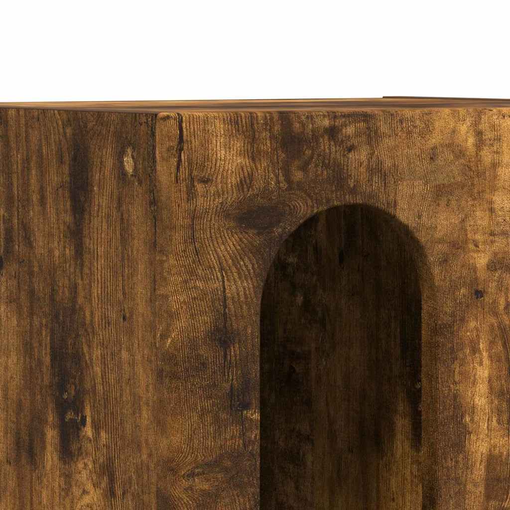 Noptiera 2 pcs Stejar fumuriu 40 x 35 x 50 cm Lemn compozit — imaginea 10